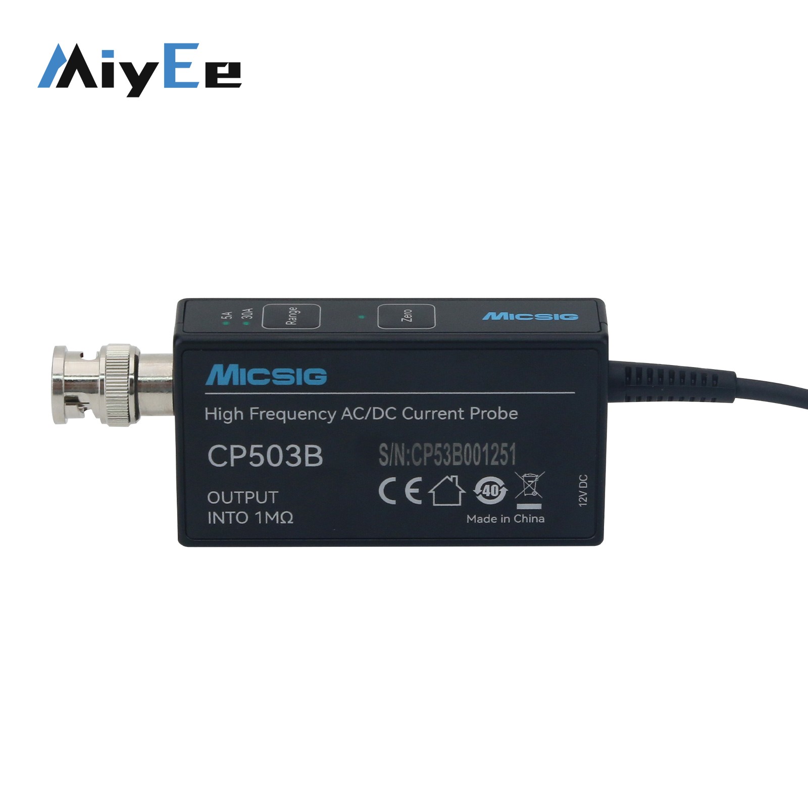 Micsig CP503B 50 МГц 5A/30A дв – обзор и цена Current Probe Ac Dc 50Mhz Oscilloscope
