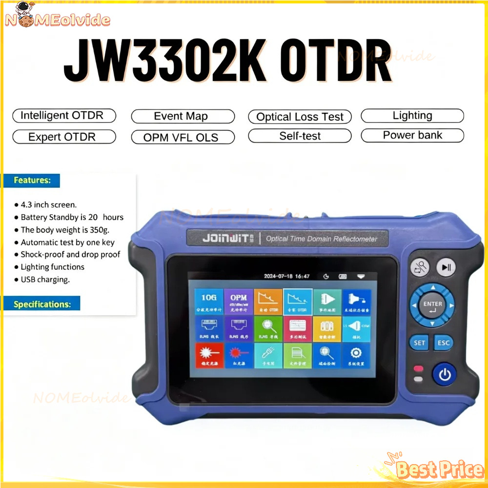 Joinwit JW3302K 28Db/26Db SM 1 – обзор и цена Optical Time Domain Reflectometer Otdr 1310 1550Nm