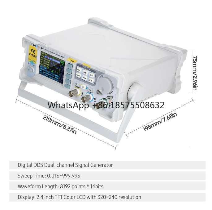 Генератор сигналов с функцией  – обзор и цена Dual Channel Arbitrary Waveform Function Generator 60Mhz