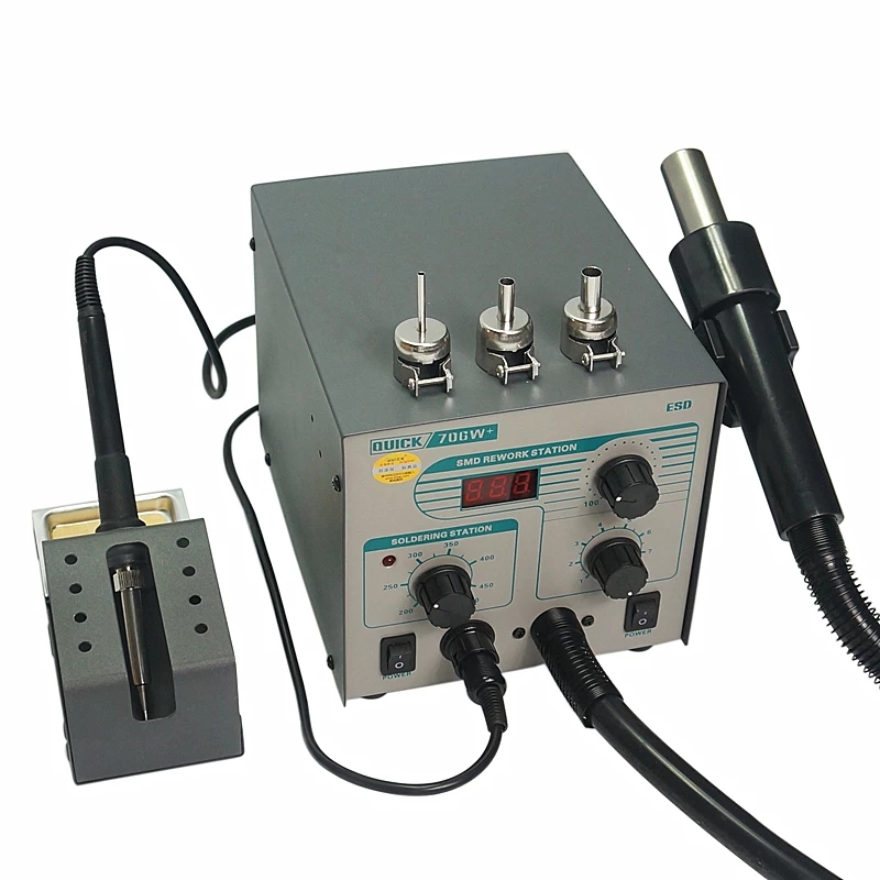 Паяльная станция Quick 706W+ 2 – обзор и цена Smd Rework Station Hot Air Soldering 2 In 1