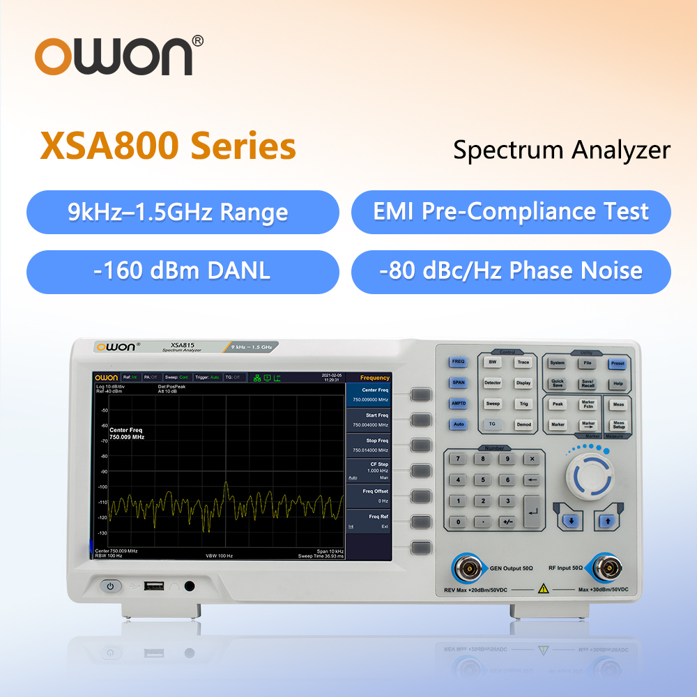 Анализатор спектра OWON с гене – обзор и цена Spectrum Analyzer Tracking Generator 1.5Ghz