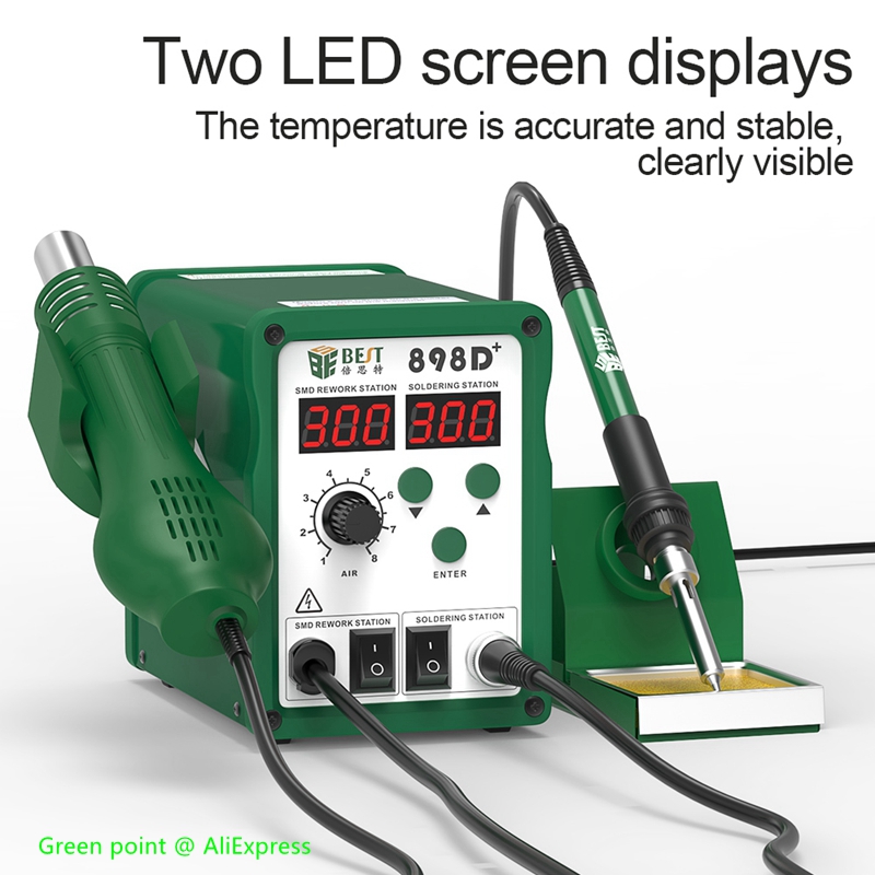 Умные бессвинцовые пистолеты г – обзор и цена Smd Rework Station Hot Air Soldering 2 In 1