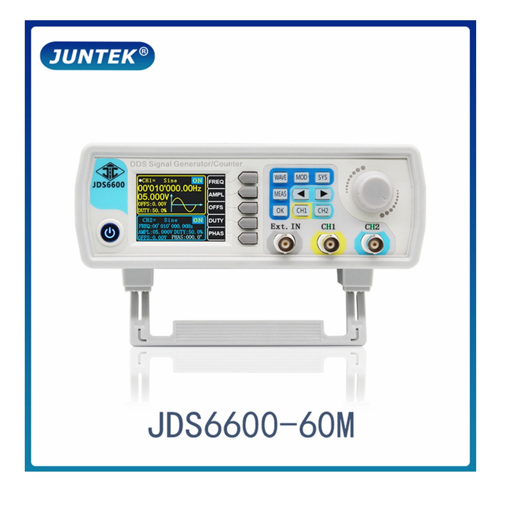 JDS6600 60 МГц DDS функция ген – обзор и цена Dual Channel Arbitrary Waveform Function Generator 60Mhz