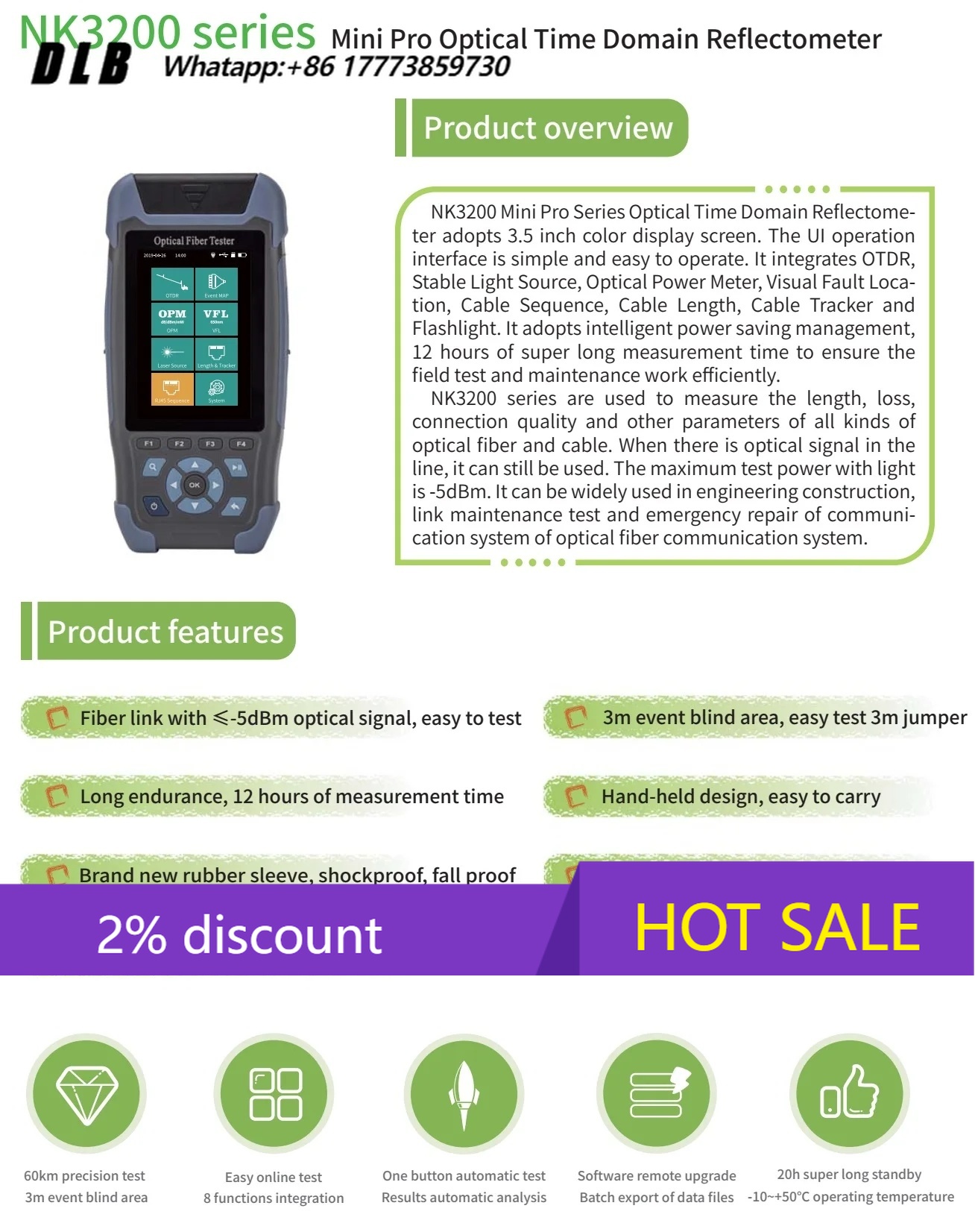 Оптический рефлектометр NK3200 – обзор и цена Optical Time Domain Reflectometer Otdr 1310 1550Nm